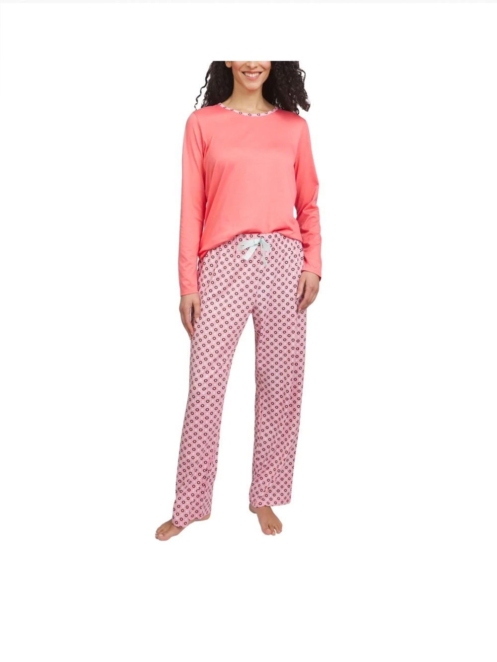 Lands' End Ladies' 2-piece Pajama Set Pink